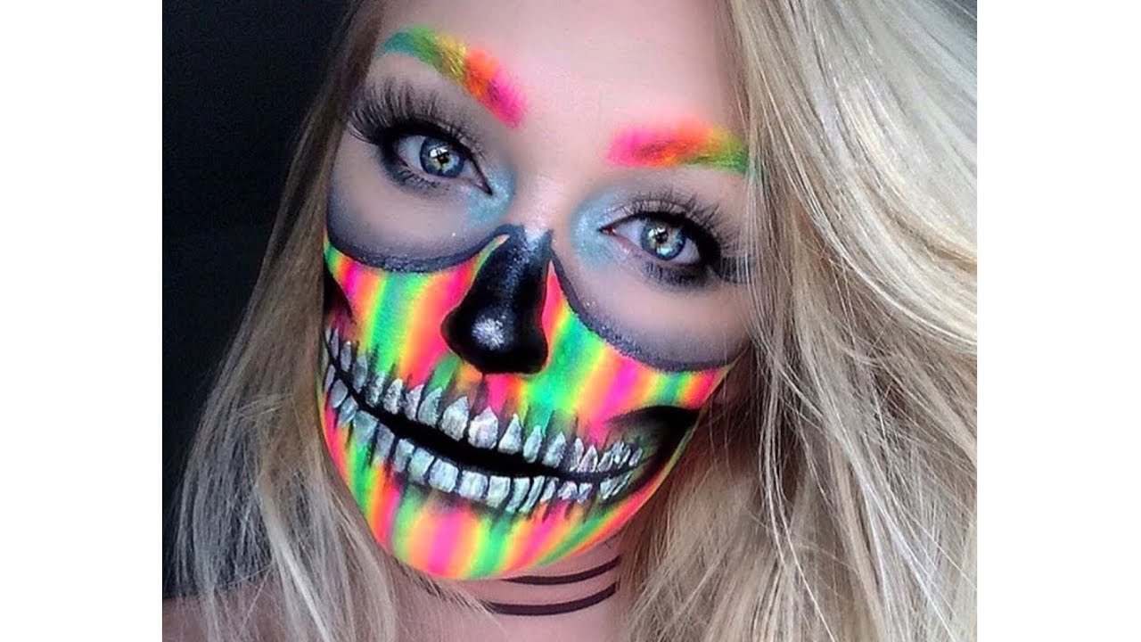 Яркий макияж для Хэллоуина