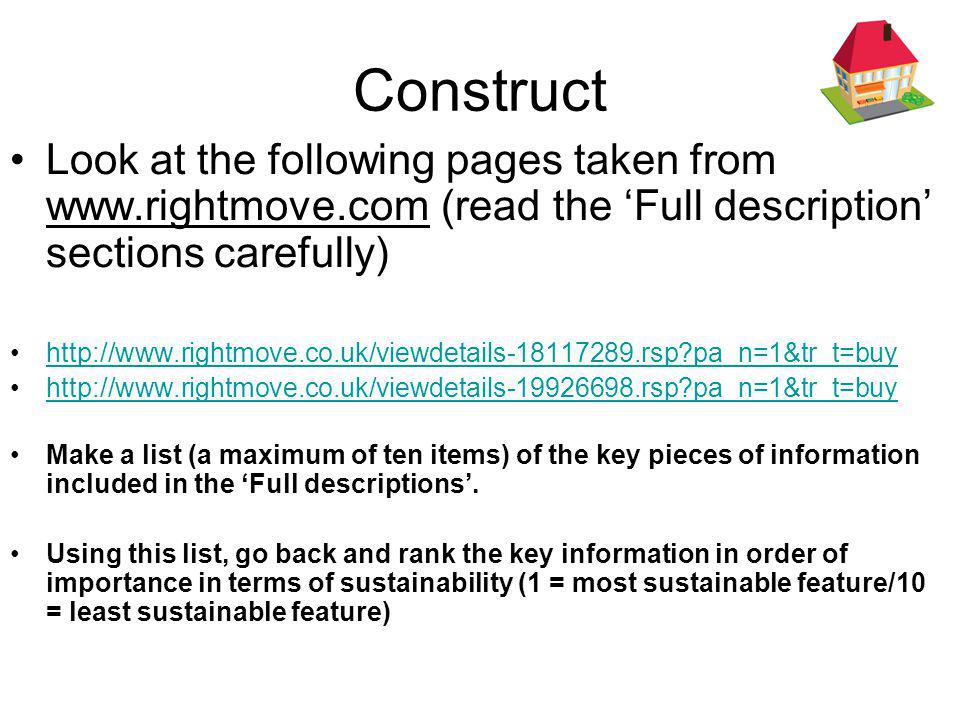 Construct Look at the following pages taken from   (read the Full description sections carefully)   pa_n=1&tr_t=buy   pa_n=1&tr_t=buy Make a list (a maximum of ten items) of the key pieces of information included in the Full descriptions.