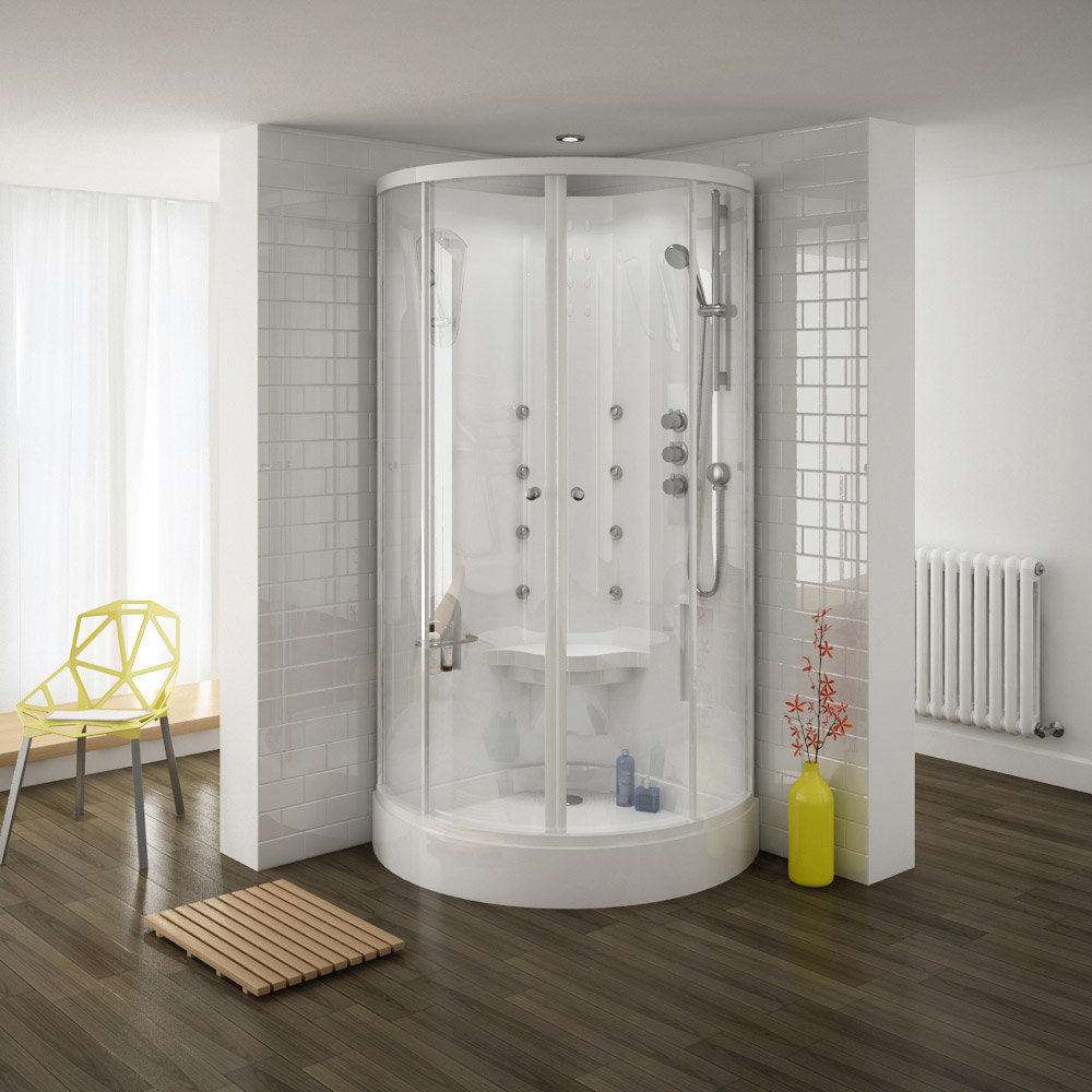 How about the Premier Quadrant Hydro Shower Cabin with massage feature? The Premier Quadrant Hydro Shower Cabin with massage feature
