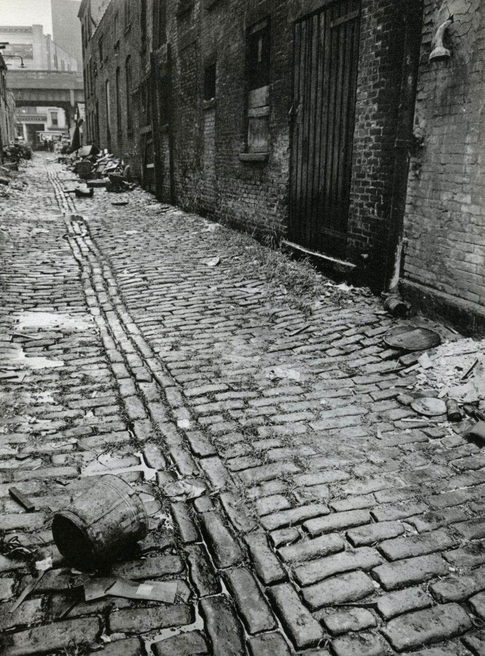 1938. Чарли Лейн между Западной и Вашингтона улицами Манхэттена