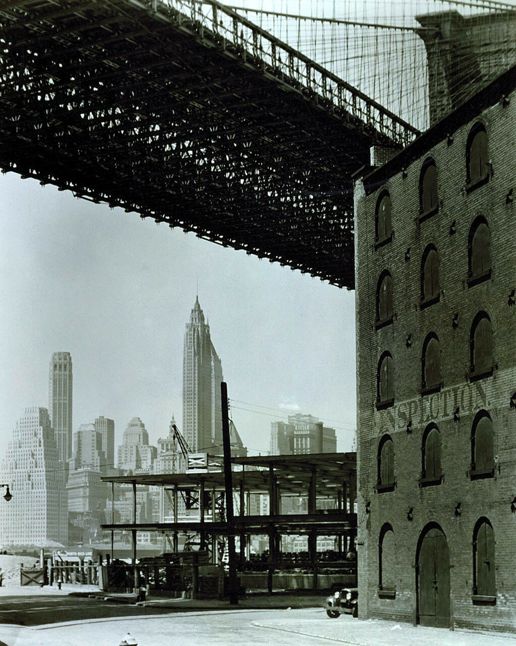 1936. Бруклинский мост и район доков, Бруклин