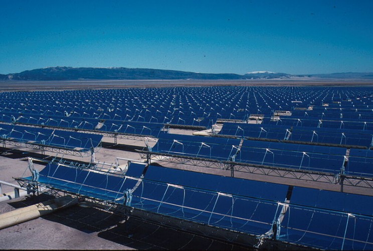 Solar power plants parabolic trough