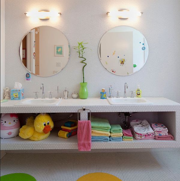 Дизайн интерьера детской ванной комнаты. Фото 8