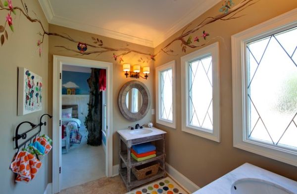Дизайн интерьера детской ванной комнаты. Фото 9