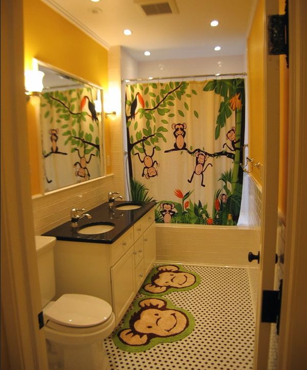 Дизайн интерьера детской ванной комнаты. Фото 13