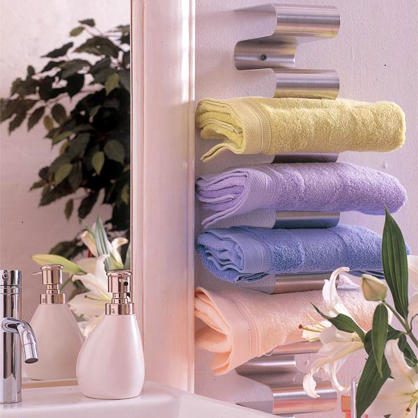 Как хранить полотенца в ванной