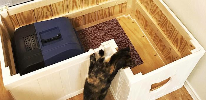 12 Крутых способов спрятать кошачий туалет