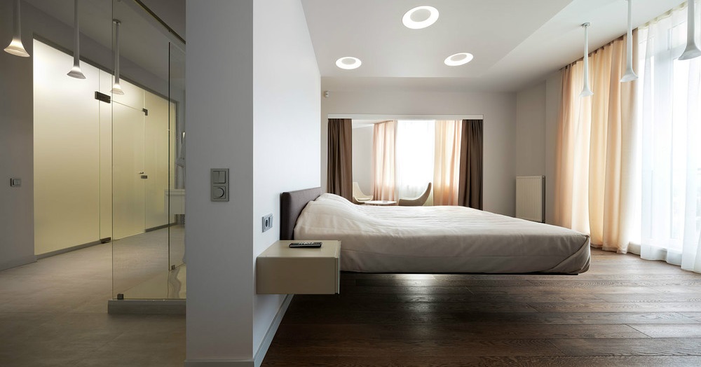 Парящая кровать - ключевая деталь интерьера Вашей спальни