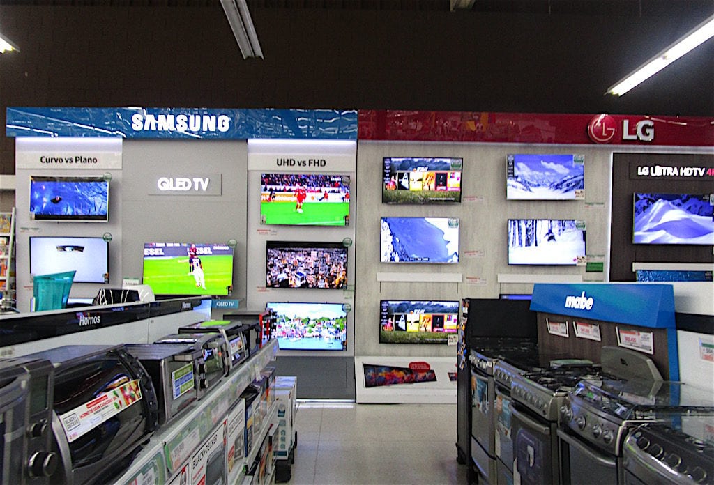 TVs and appliances for sale at Jumbo