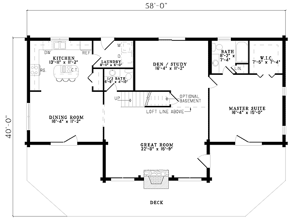 log home plan