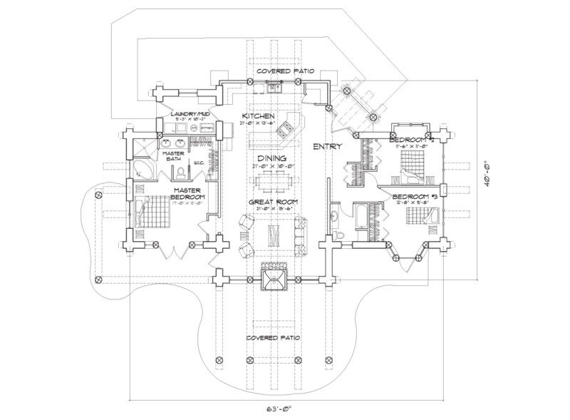 log home plan