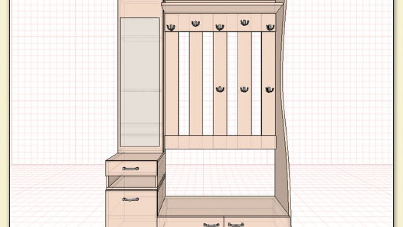 Как нарисовать прихожую