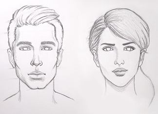 how to draw a face from the side thumbnail 324x235