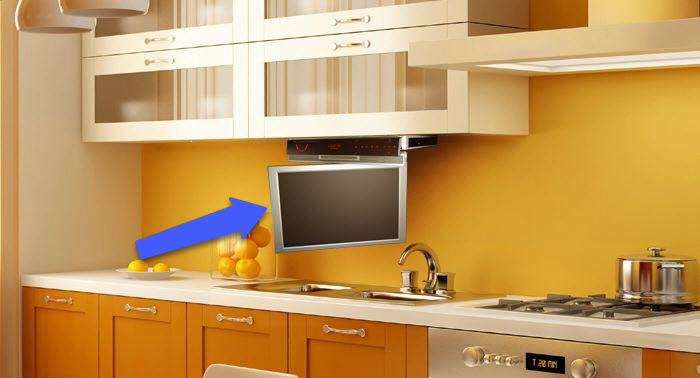влагозащищенный телевизор на кухне