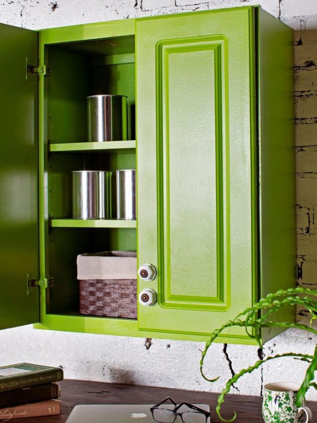 Покраска кухонного шкафа акриловой краской