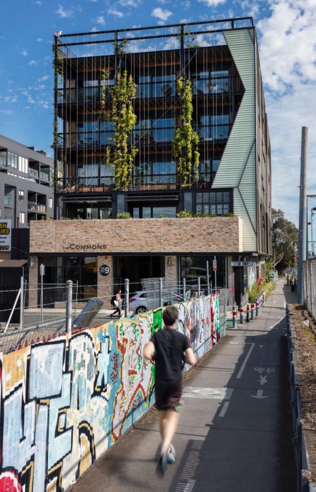 Vertical gardens are a feature of The Commons, a building type Melbourne needs more of, Fergus says. Photo: Diana Snape