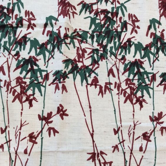 vintage bamboo fabric natural linen