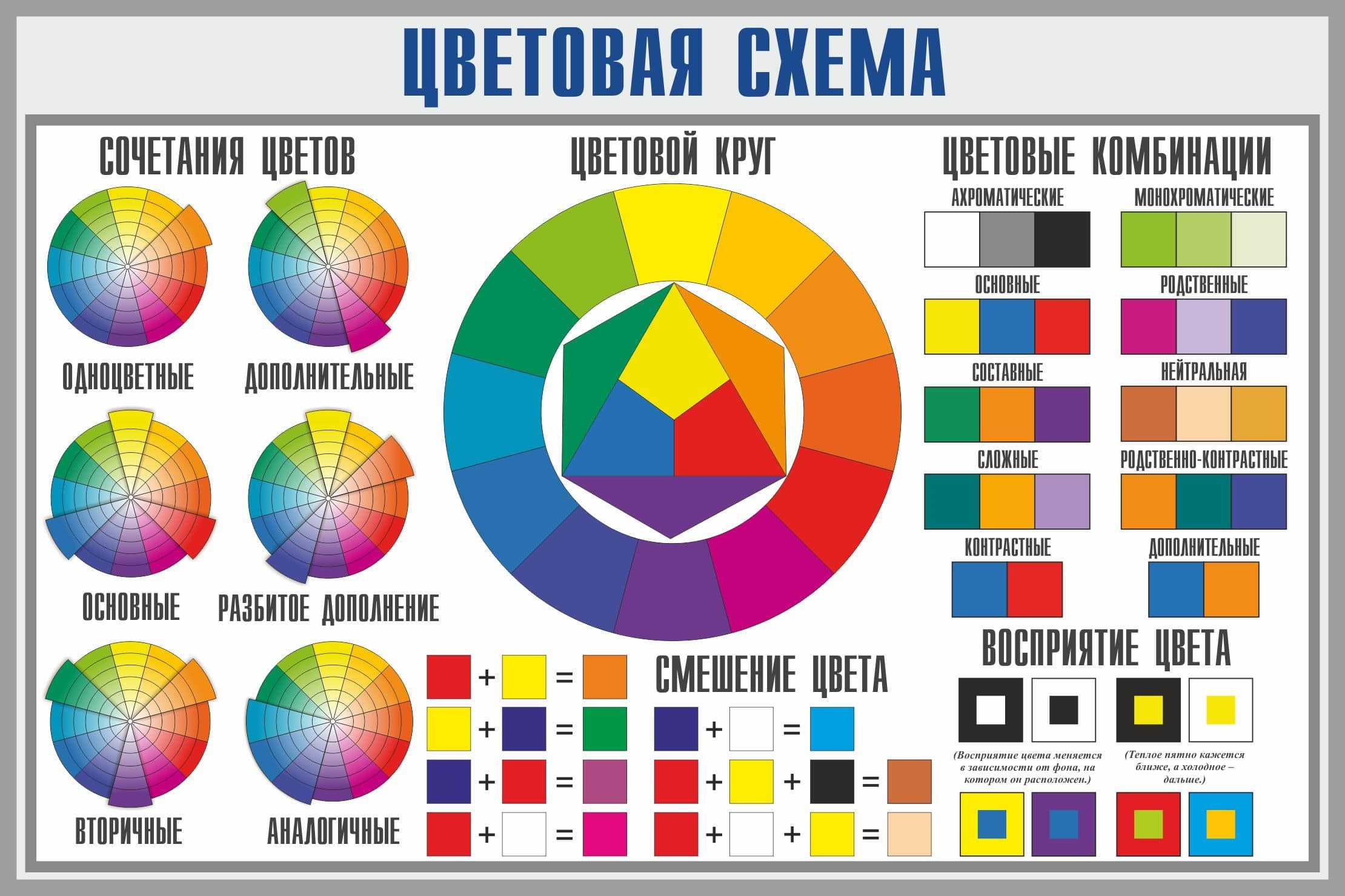 варианты цветовых сочетаний