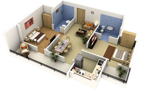 Визуализация дизайн проекта квартиры
