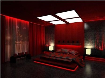 Черная спальня дизайн 