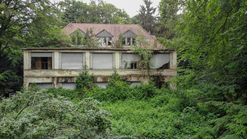 Abandoned house in Germany, lost places, in need of renovation. royalty free stock photography