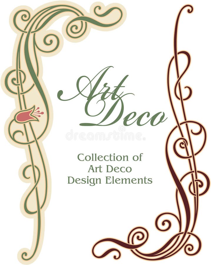 Art Deco Design Element - Corner stock illustration