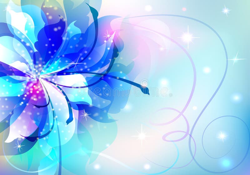 Beautiful abstract background with flowers royalty free illustration