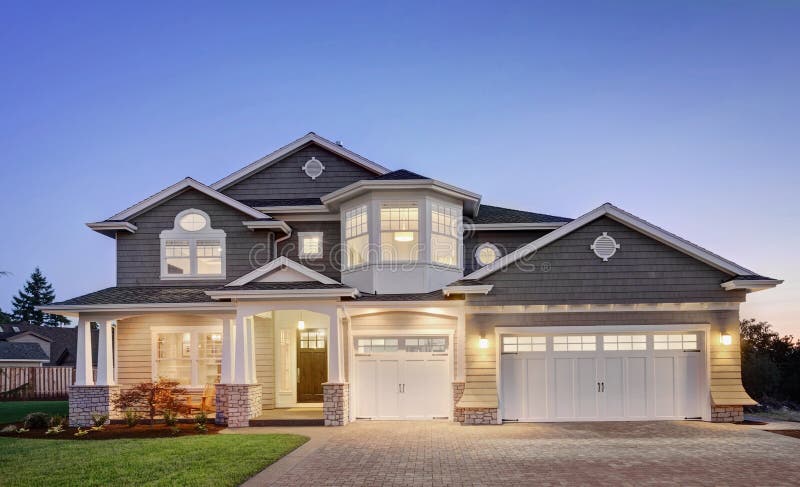 Beautiful New Home stock image Beautiful New Home stock image