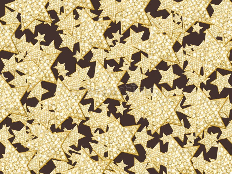 Black background with a combination of gold stars, abstract backgrounds royalty free stock image