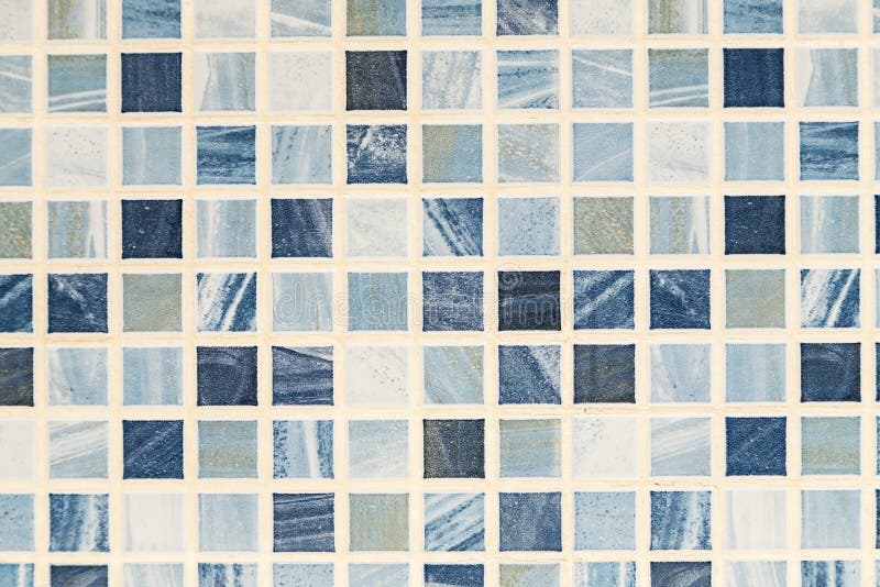 Blue and white mosaic tile background, abstract texture, macro royalty free stock photos