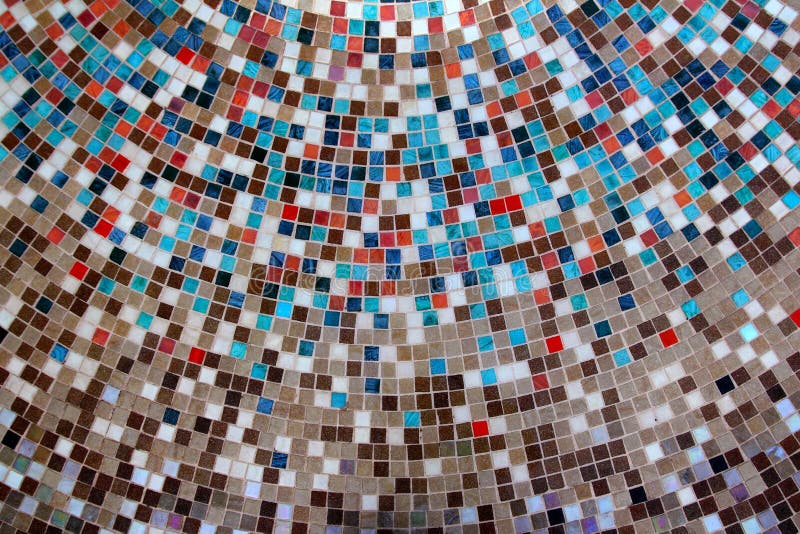 Ceramic glass colorful tiles mosaic composition royalty free stock photo