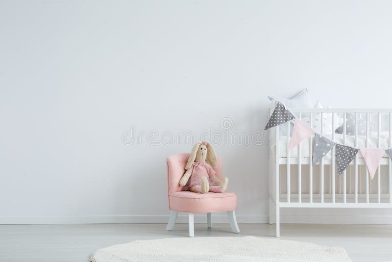 Children`s bedroom with chair royalty free stock photo
