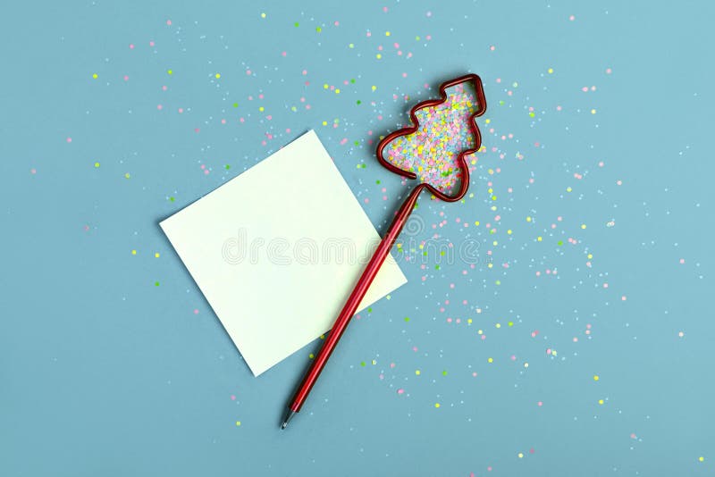 Christmas composition. Note for chrismas wishes. royalty free stock photo Christmas composition. Note for chrismas wishes. royalty free stock photo
