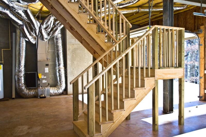 Construction New Stairs stock photo