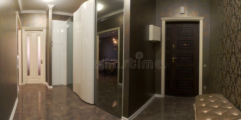 Corridor in the apartment royalty free stock photos