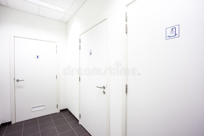 Corridor to toilet stock photo Corridor to toilet stock photo