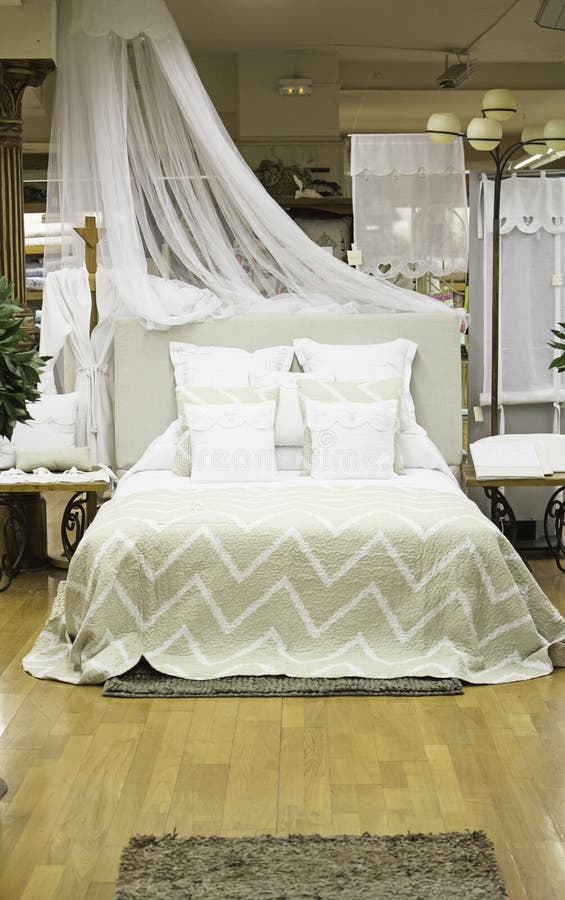 Elegant Bed royalty free stock image