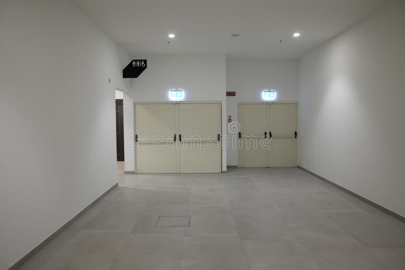 Entry to public toilets mall stock image Entry to public toilets mall stock image