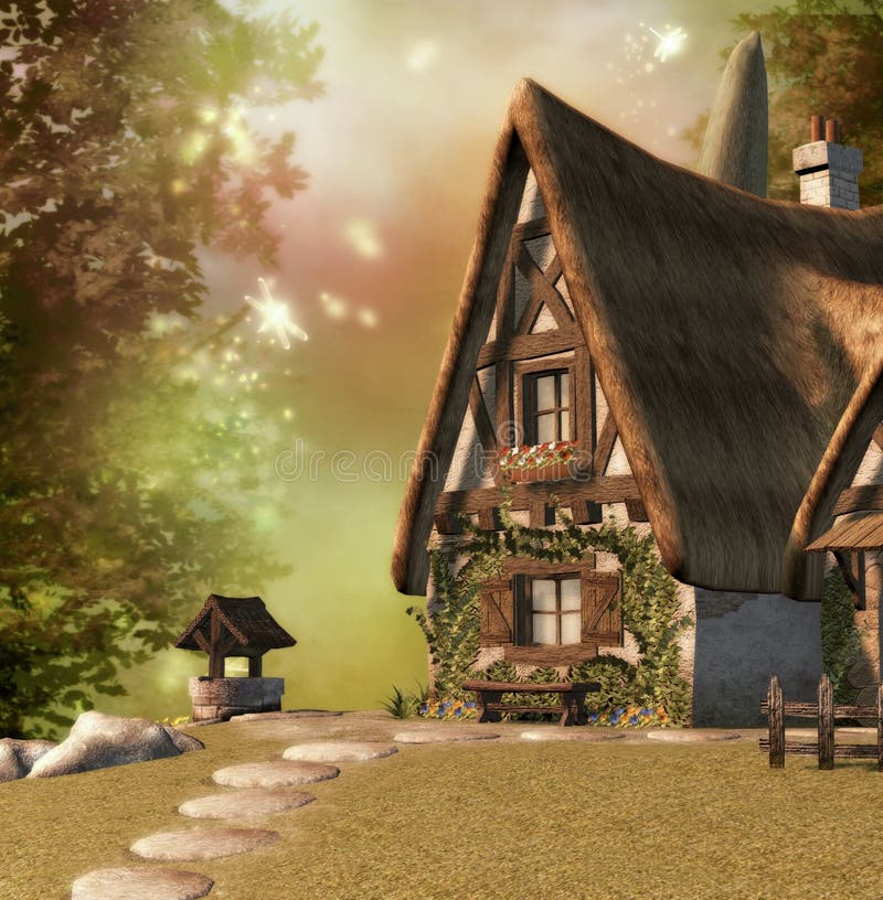 Fairy Cottage vector illustration