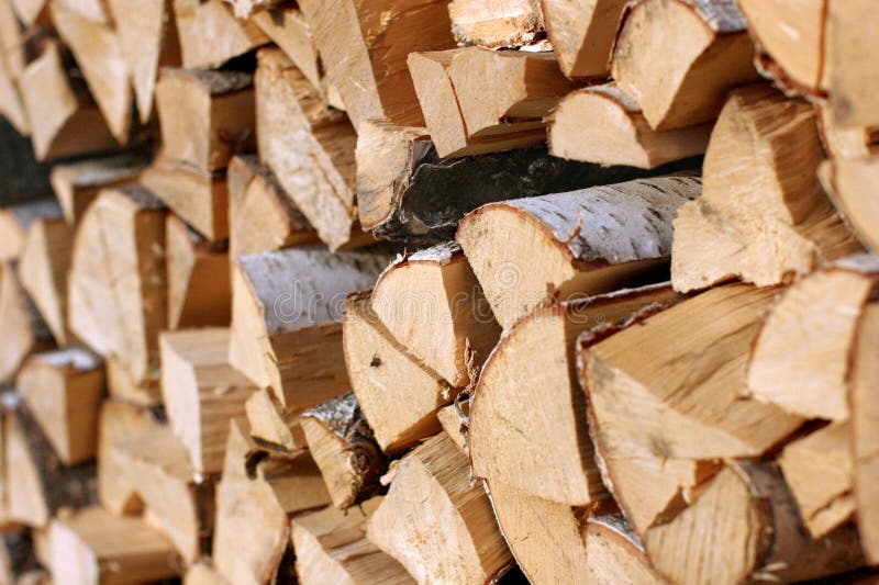 Firewood. Image about a pile of birch firewood royalty free stock photo