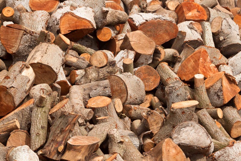 Firewood at home. Firewood for stoves and fireplaces royalty free stock photo