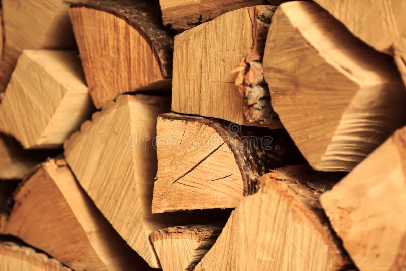 Firewood. Or stack of wood close up stock image