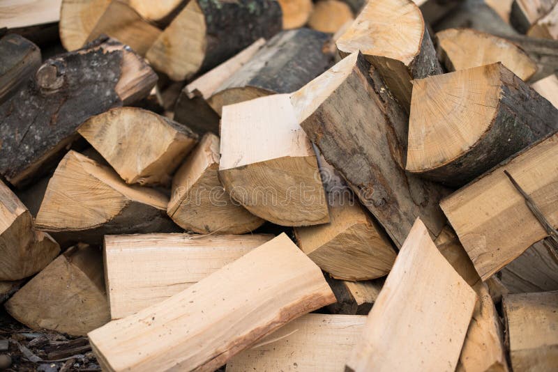 Firewood. A texture of wood stock photography