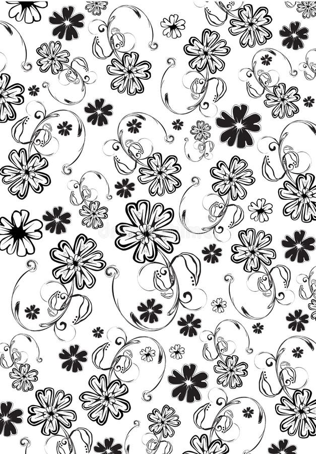 Flowers abstract pattern vector illustration