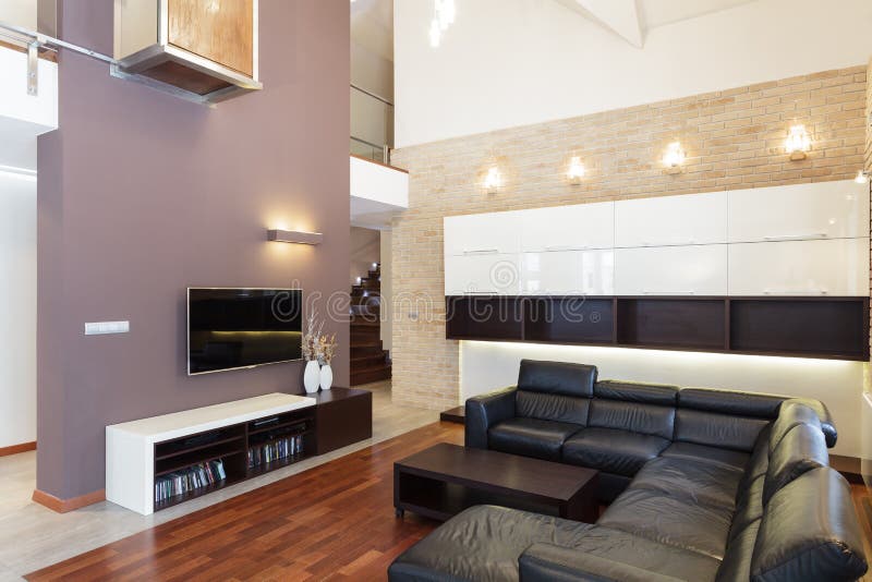 Grand design - Living room stock photo