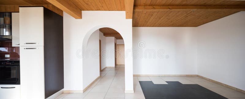 Interior of modern house, nobody inside royalty free stock images