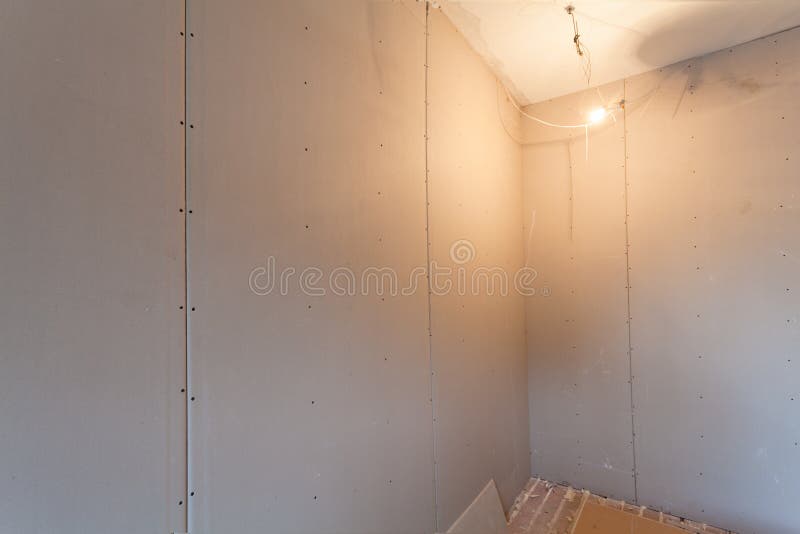 Interior of upgrade apartment with materials during on the remodeling, renovation, extension, restoration, reconstruction. And construction. making wall from stock images