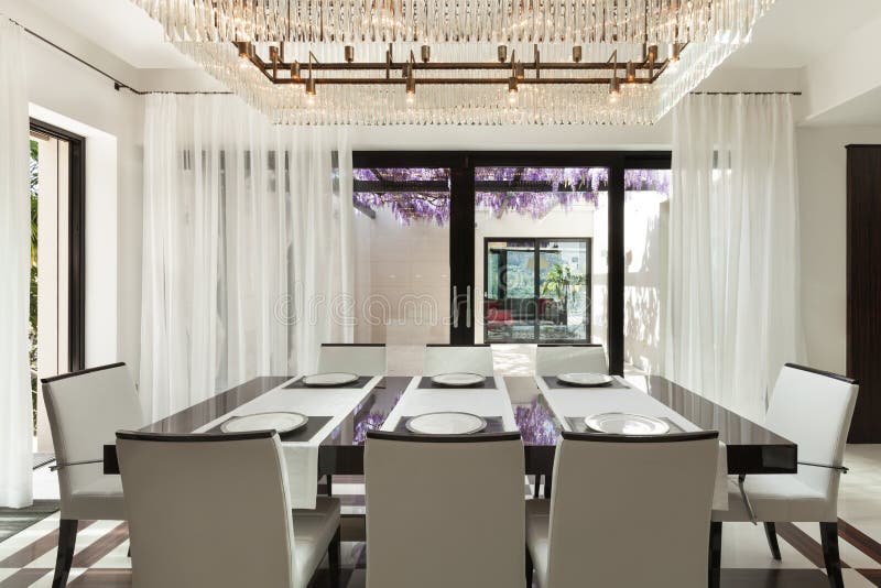 Interiors, dining room royalty free stock images Interiors, dining room royalty free stock images