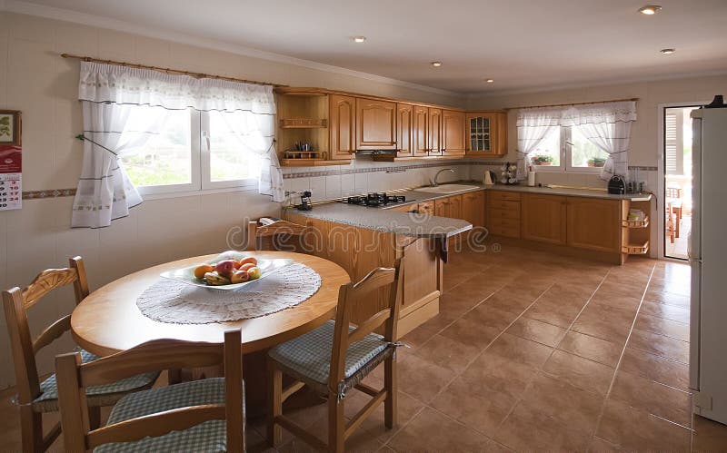 Kitchen interior design royalty free stock image