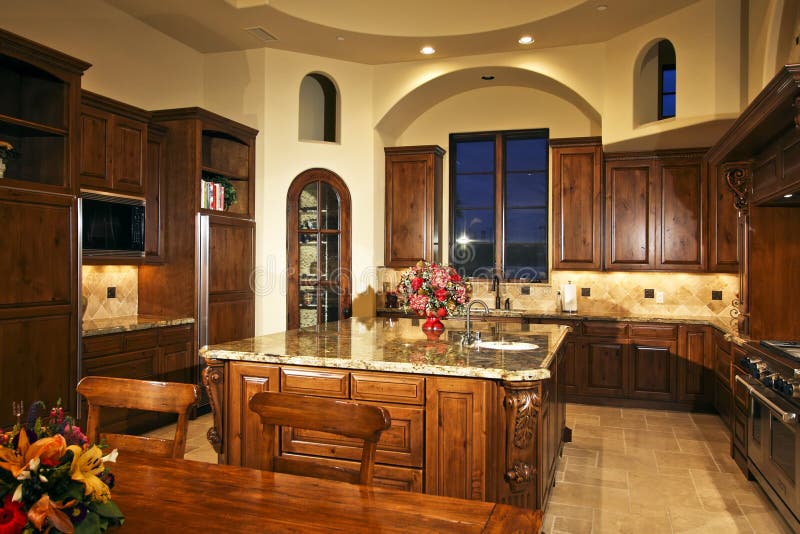 Large New Home Kitchen. A modern new home